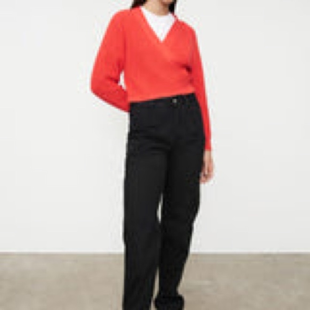 Kowtow Red Wrap Cardigan for Women